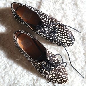 dolce vita • calf hair fur leather loafers